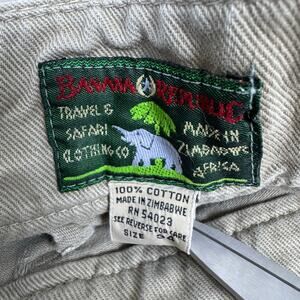 RARE Vintage 80s Banana Republic Travel & Safari 80s Gurkha Khaki Shorts 34